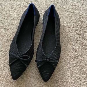 Rothy’s black flats brand new
